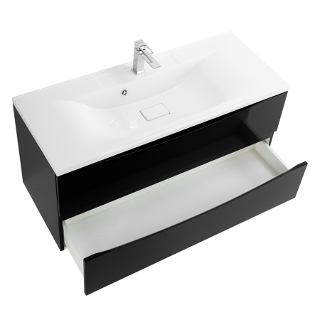 Фото тумба подвесная belbagno marino 110 см, nero lucido 