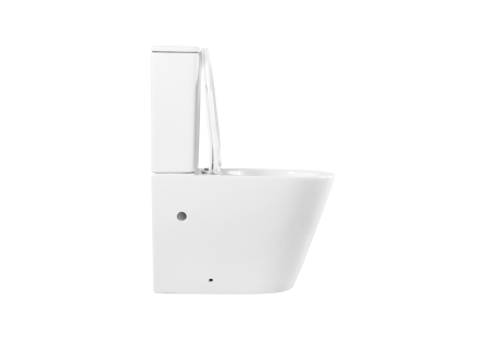 Фото унитаз-компакт напольный безободковый с бачком aquatek вега aq2904-00 630*385*815 мм, горизонтальный выпуск, тонкое сиденье с механизмом плавного закрывания, крепеж