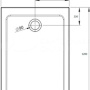 Фото душевой поддон radaway doros f sdrf1280-01 120х80