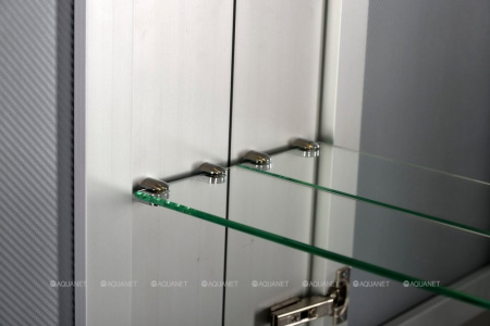 Фото зеркало-шкаф de aqua алюминиум 120 серебро
