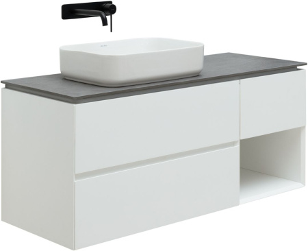 Фото тумба под раковину allen brau infinity 120 1.21005.wm l белый матовый