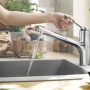 Фото смеситель hansgrohe zesis m33 74800000 для кухни хром 2jet