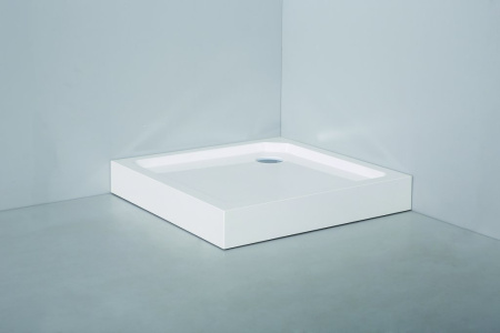 Фото поддон smc cezares tray-smc-a-80-550-150-w 80*80 см, белый