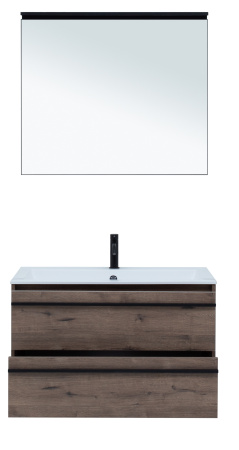 Фото комплект мебели aquanet lino 90 дуб веллингтон