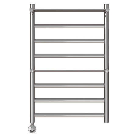 Фото полотенцесушитель электрический point артемида pn14158pe п6 500x800 c 2 полками, левый/правый хром