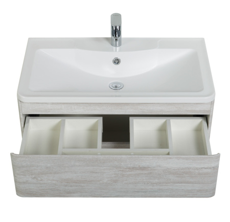 Фото тумба подвесная belbagno albano 80 rovere vintage bianco 