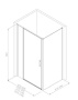 Фото душевой угол allen brau priority 3.31031.00 + 3.31046.00 120*100*200 см, профиль хром