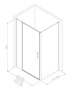 Фото душевой угол allen brau priority 3.31025.00 + 3.31046.00 90*100*200 см, профиль хром