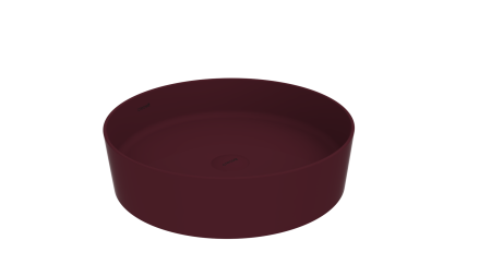 Фото раковина накладная creavit loop 45 см lp145-00br00e-0000, берри матовая