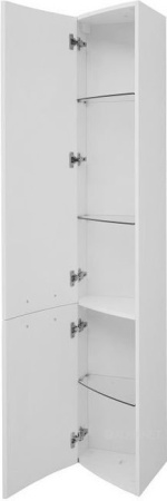 Фото пенал подвесной угловой de aqua тока 5 35 l белый