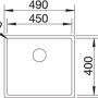 Фото мойка кухонная blanco claron 450 if 521574 нержавеющая сталь