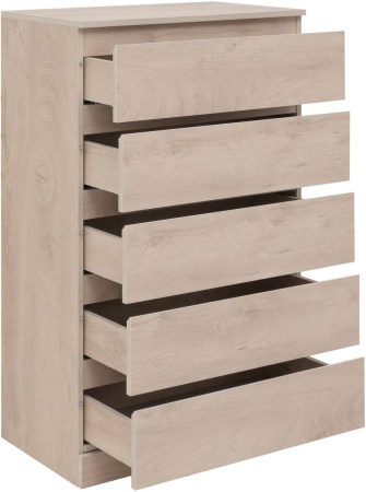 Фото комод aquanet сканди 70*40 см, дуб эдгрейн (5 ящиков)