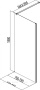 Фото ограждение aquanet cinetic ae12-f-80h190u-ct 80*188 см, профиль хром стекло прозрачное