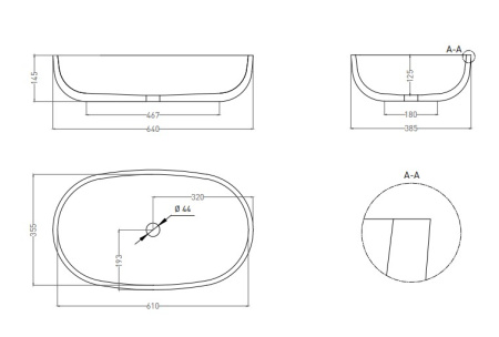 Фото раковина salini s-stone gloria 05 1102205mrf, матовая покраска по ral полностью