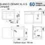 Фото мойка кухонная blanco zenar xl 6 s compact 523708 алюметаллик 50х80