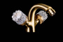Фото смеситель для биде boheme crystal, бронза