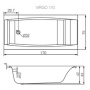 Фото акриловая ванна cersanit virgo 170*75 см, белая