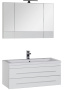 Фото комплект мебели aquanet верона 100 белый (раковина нота 158753)