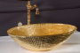 Фото раковина накладная boheme 814 51*34,4*15,5 см хрусталь, золото