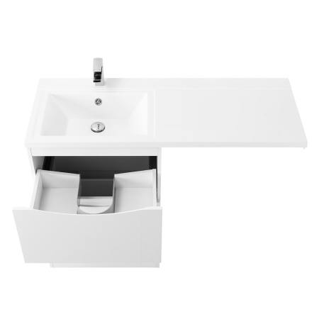 Фото тумба напольная belbagno lavanderia-58/120-l bianco lucido