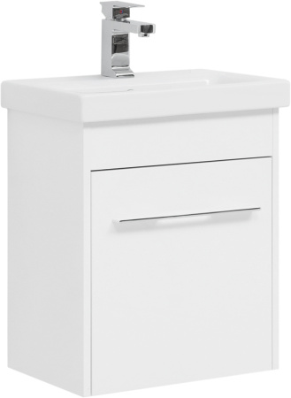 Фото комплект мебели aquanet августа 50 (moduo slim) белый