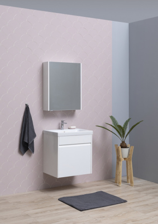 Фото зеркало-шкаф aquanet палермо 60 белый