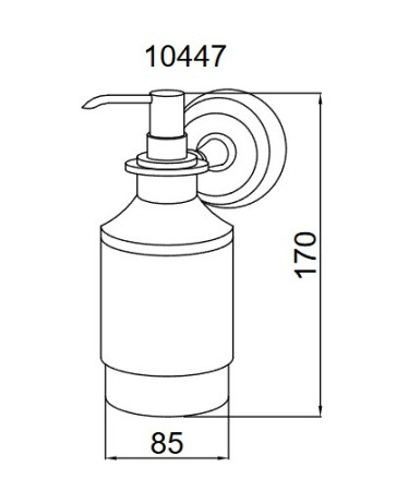 Фото дозатор boheme brillante 10447, хром