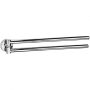 Фото полотенцедержатель двойной colombo basic b2712, хром