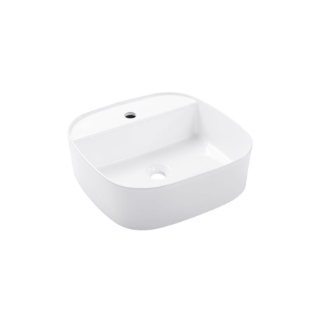 Фото раковина накладная bravat source c22286w-1-eng 45*43,5 см, белая