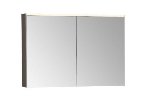 Фото зеркало-шкаф с подсветкой vitra 100 см 66912, антрацит