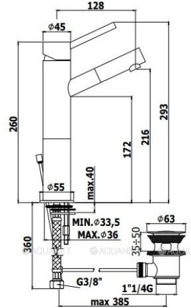 Фото смеситель для раковины paffoni birillo bi071cr93, хром
