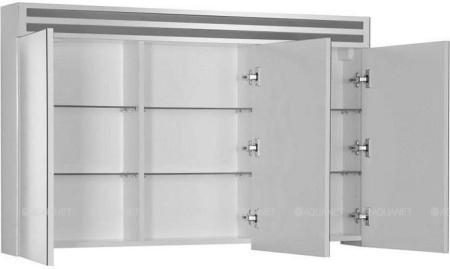 Фото зеркало-шкаф de aqua эколь 100 белый