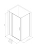 Фото душевой угол allen brau priority 3.31008.ba + 3.31014.ba 120*80*200 см, профиль серебро браш