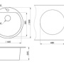 Фото кухонная мойка granula gr-5101 песок