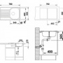 Фото кухонные мойки blanco tipo 45 s compact 513441 нерж. сталь матовая