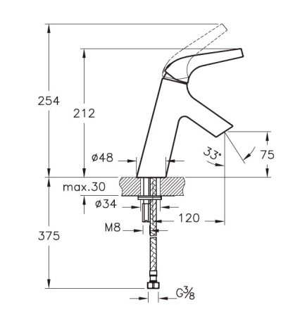 Фото смеситель для раковины vitra nest trendy a42300exp, хром