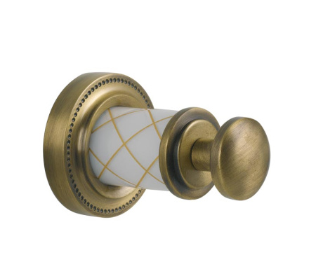 Фото крючок boheme murano crystal 10906-w-br, бронза