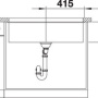 Фото мойка для кухни из искусственного камня blanco subline 800-u 523143 алюметаллик