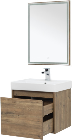 Фото комплект мебели aquanet nova lite 60 дуб рустикальный (1 ящик)