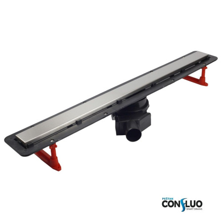 Фото душевой трап pestan frameless line 450 мм под плитку, хром