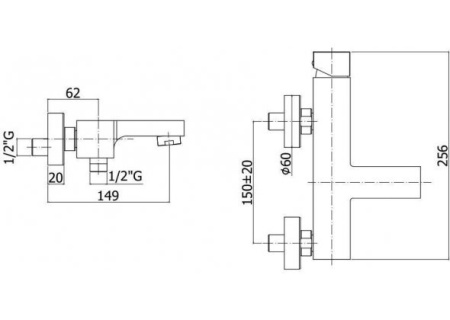 Фото смеситель для ванны и душа paffoni elle el022cr, хром