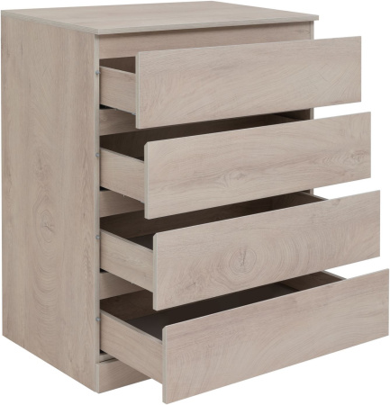Фото комод aquanet сканди 80*48 см 00302541, дуб эдгрейн (4 ящика)