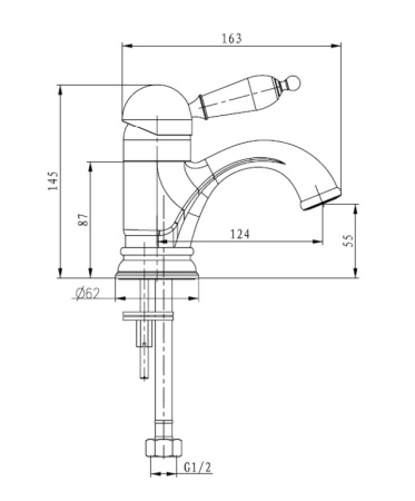 Фото смеситель для раковины boheme medici ripresa 301, бронза