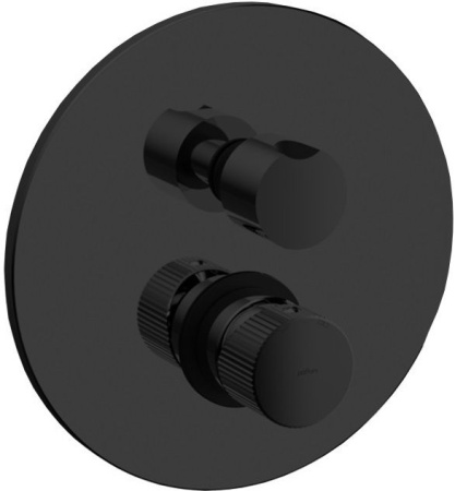 Фото встраиваемый смеситель для ванны и душа paffoni jo jo018no, черный матовый