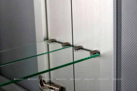 Фото зеркало-шкаф de aqua алюминиум 50 серебро