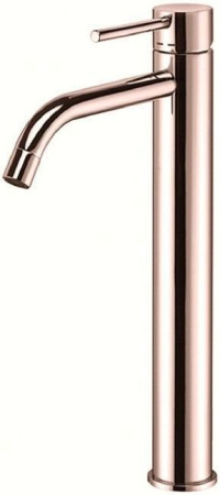 Фото смеситель для раковины paffoni light lig081rose высокий, золото розовое