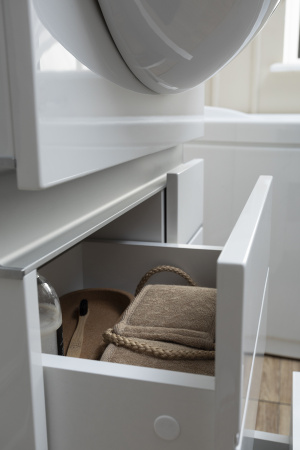 Фото тумба напольная с раковиной aquanet доминика 60 белый