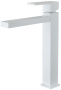Фото смеситель для раковины aquanet blanco af420-11w высокий, белый