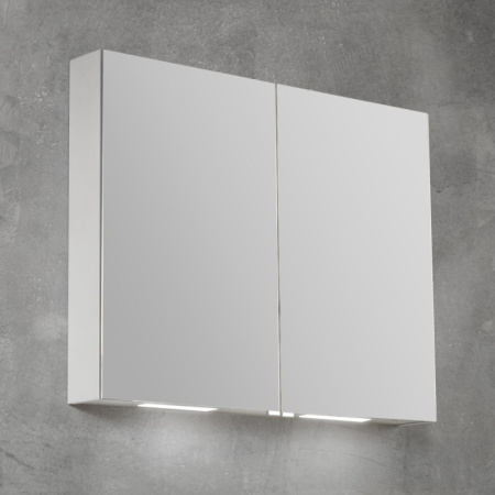 Фото зеркало-шкаф с подсветкой belbagno spc-2a-dl-bl-800 80*70 см