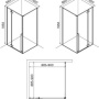 Фото душевой уголок iddis slide sli6gs0i23 стекло прозрачное/хром 90x90